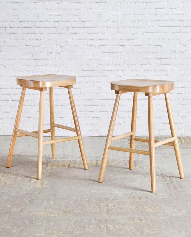 Duhome 26" Vernal Wooden Shaker Counter Stools Set Of 2