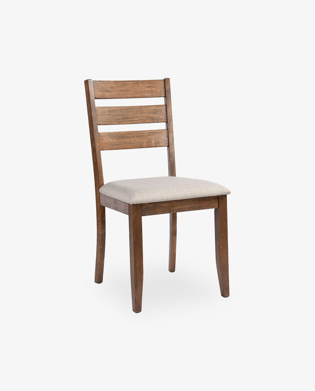 Duhome 47" Palm Beach Wood Dining Set (1 Table+4 Ladder Back Chairs)