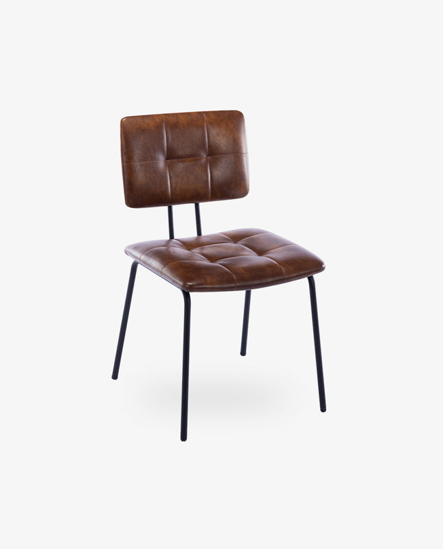 duhome Augusta Tufted Tubular Frame Side Chairs Set of 2