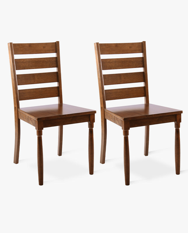 duhome Bardstown Ladder Back Wooden Chairs Set of 2