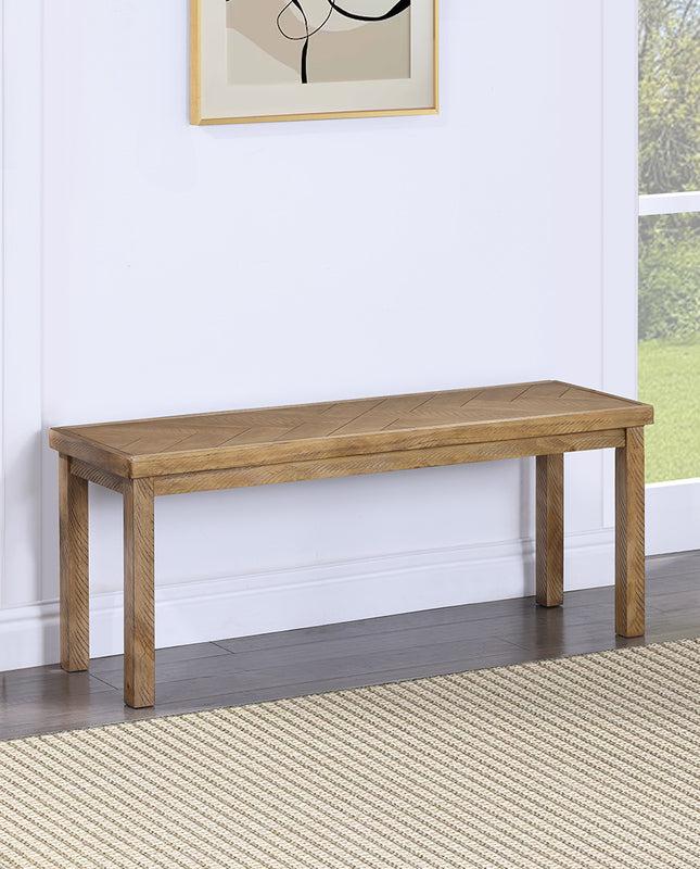 Duhome Beaumont Chevron Wooden Entryway Dining Bench