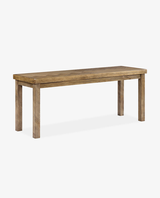 duhome Beaumont Chevron Wooden Entryway Dining Bench