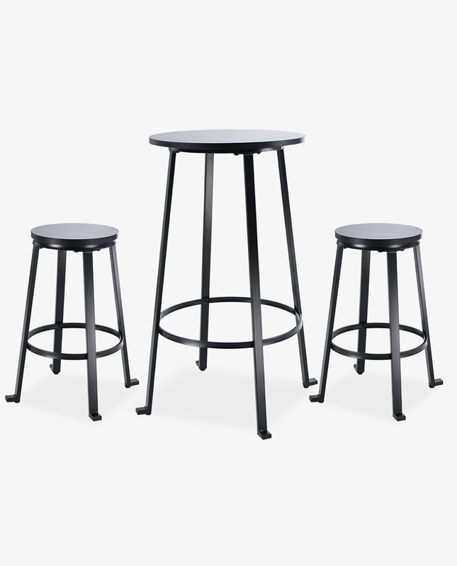 duhome Breckenridge Bistro Pub Dining Set (1 Table+2 Stools)