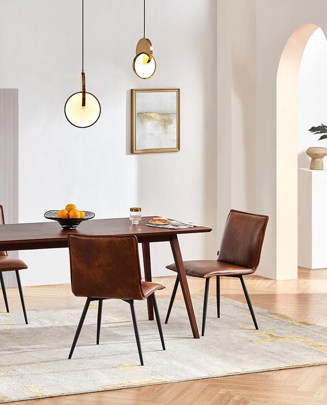 Duhome Burlington Black Legs Dining Chairs Set Of 4