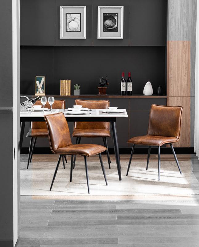 Duhome Burlington Black Legs Dining Chairs Set Of 4