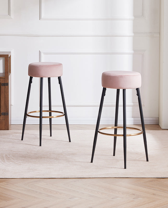 Duhome 24"/30" Houston Round Bar Stools Set Of 2