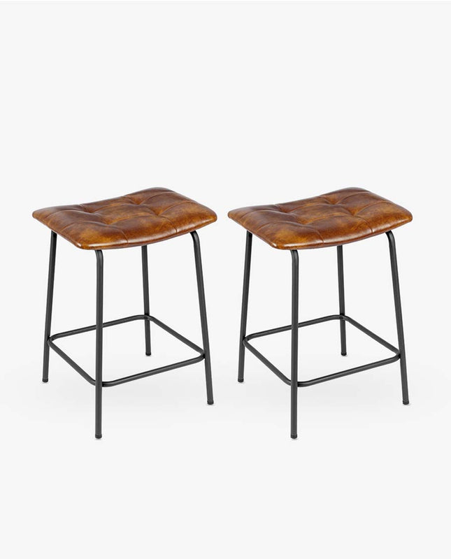 duhome 24" Grapevine Saddle Counter Stools Set of 2