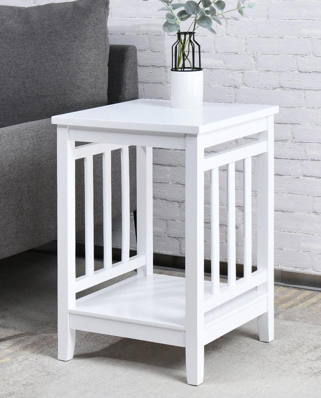 Duhome 24" Olympia Slat Tall Wood End Table