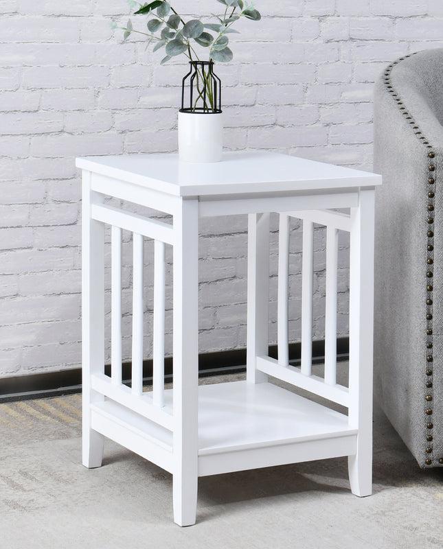 Duhome 24" Olympia Slat Tall Wood End Table