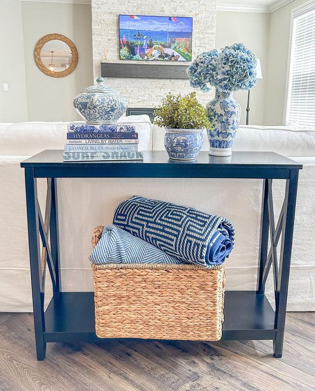 Duhome 32" Holland X-Side Wood Console Table