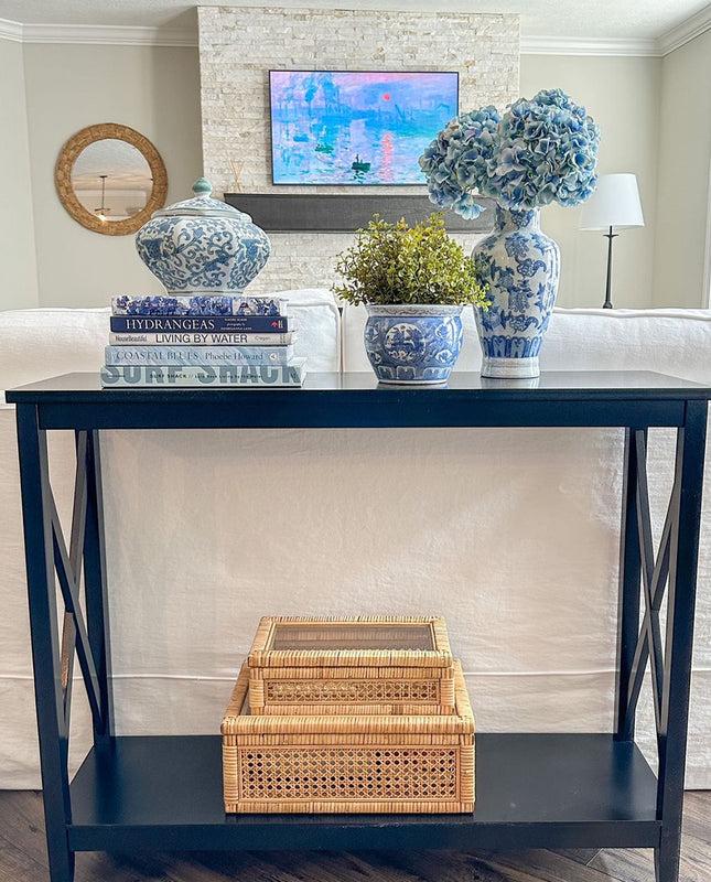 Duhome 32" Holland X-Side Wood Console Table