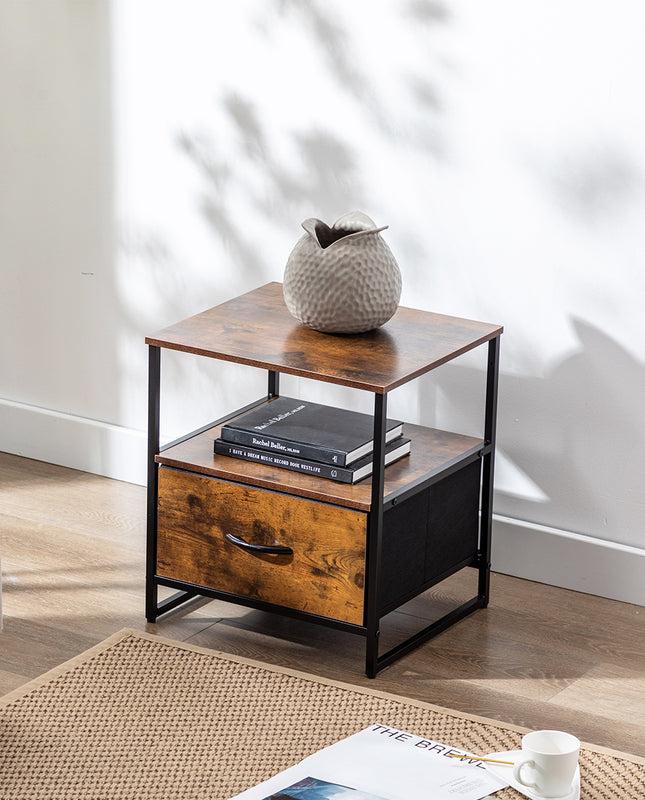 Duhome Aspen 1-Drawer Storage Chest Nightstand
