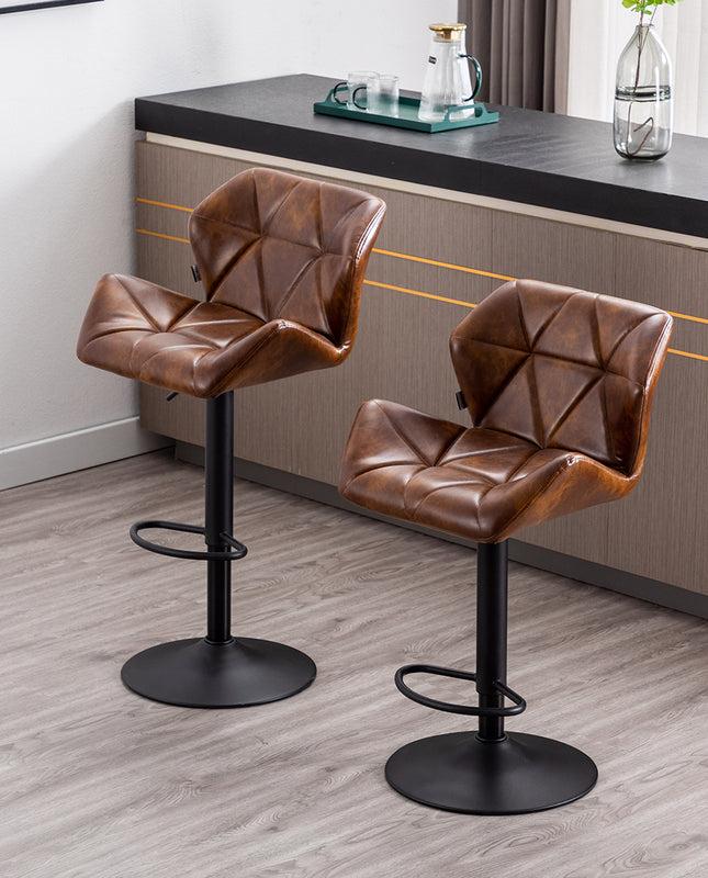 Duhome Big Sky Curvy Bar Stools Set Of 2