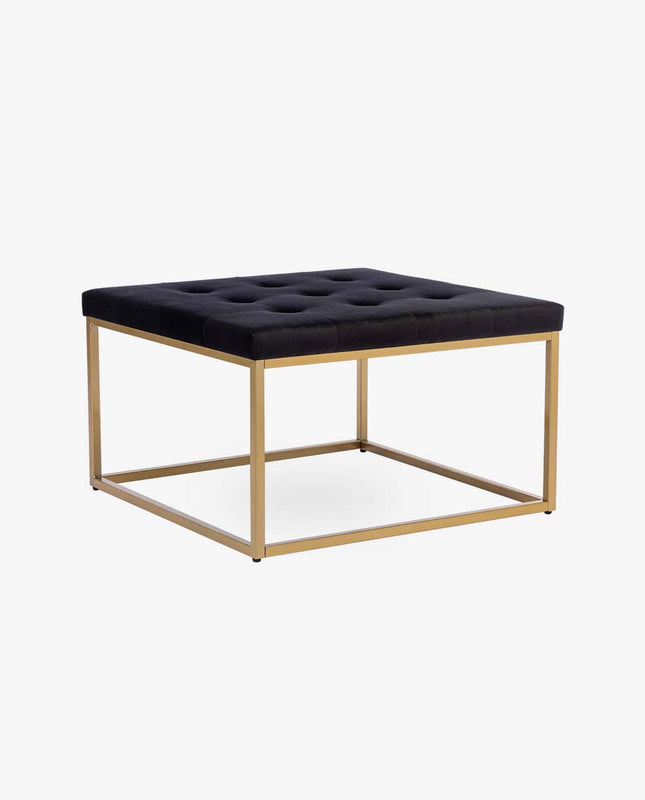 duhome Buffalo Square Tufted Upholstered Ottoman