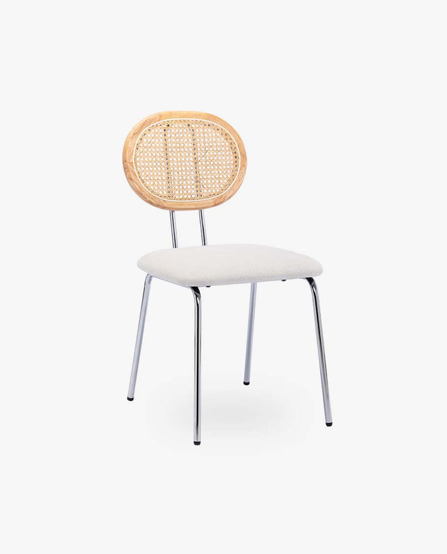 duhome Camarillo Cane Back Dining Chairs Set of 2