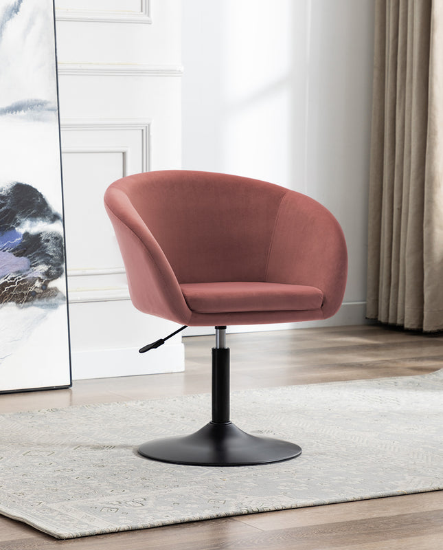 Duhome Charleston Swivel Velvet Barrel Chair