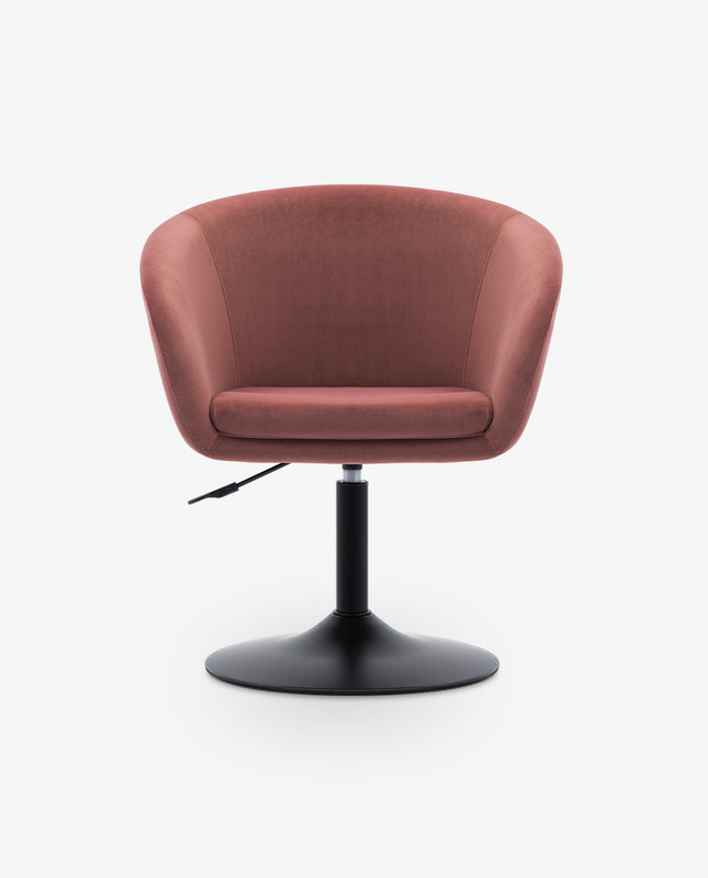 Duhome Charleston Swivel Velvet Barrel Chair