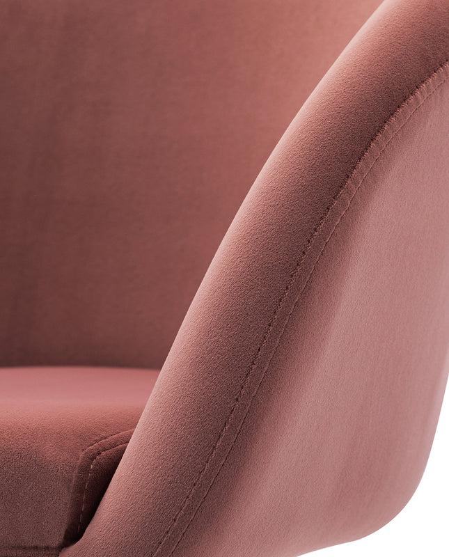 Duhome Charleston Swivel Velvet Barrel Chair