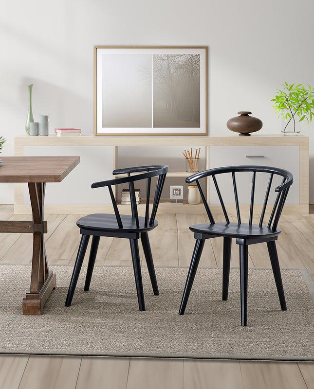Duhome Contemporary Spindle Back Dining Chairs