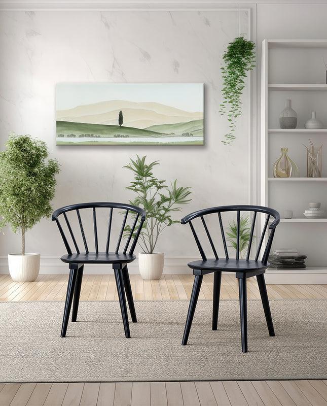 Duhome Contemporary Spindle Back Dining Chairs