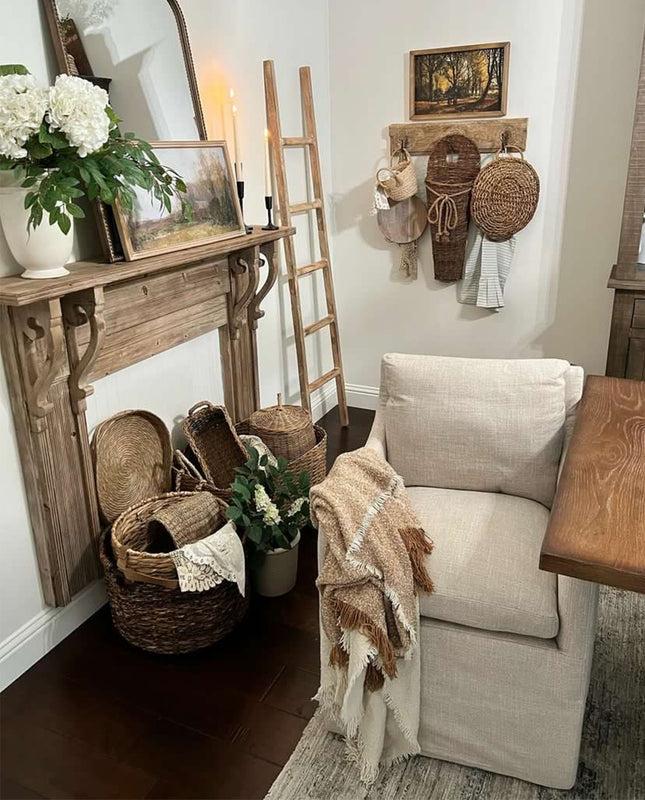 Duhome Denton Upholstered Rolling Dining Chair