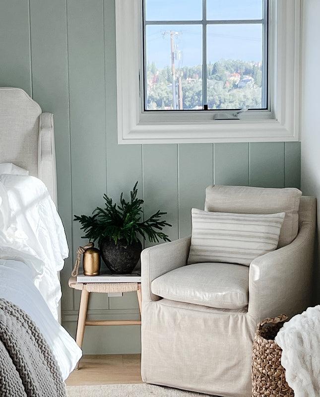 Duhome Denton Upholstered Rolling Dining Chair