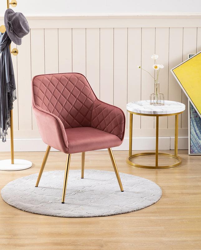 Duhome Denver Rhombus Velvet Accent Chair