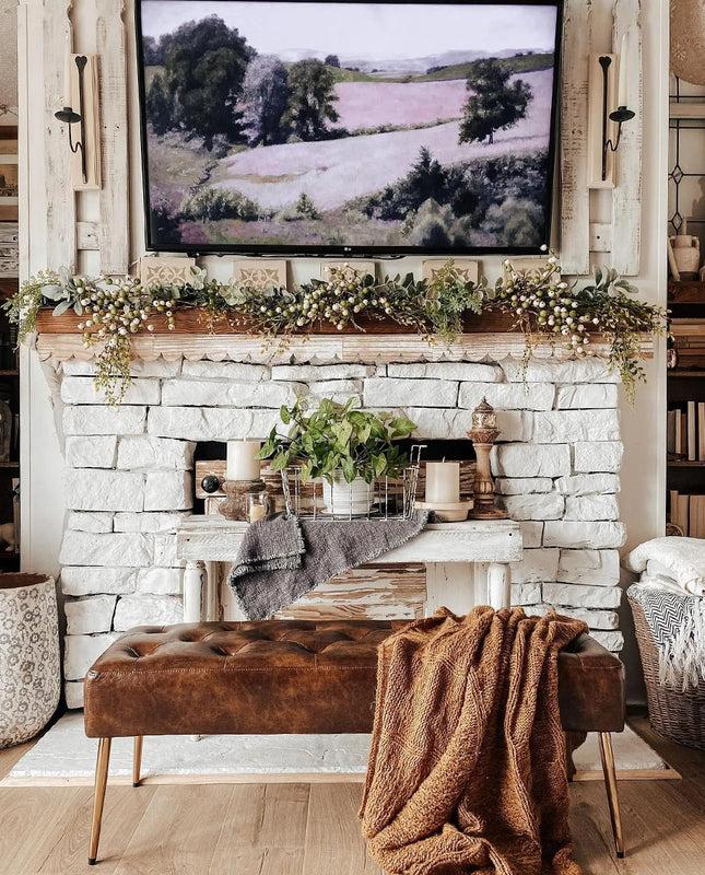 Duhome Grand Island Golden Legs Bedroom Bench