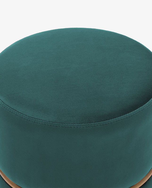 Duhome Grand Rapids Round Velvet Ottoman