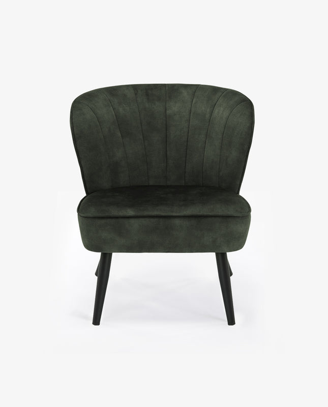 Duhome Hartford Armless Velvet Slipper Chair