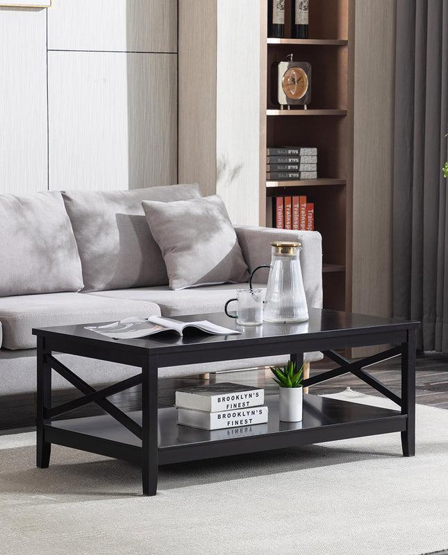 Duhome Houma X-Side Wood Coffee Table