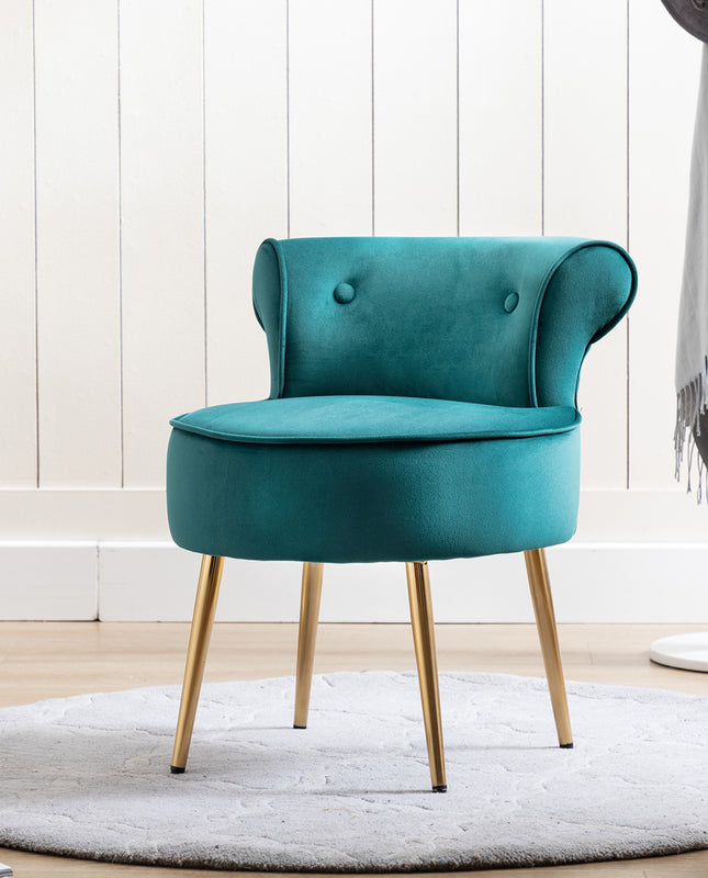 Duhome Jackson Graceful Button Slipper Chair