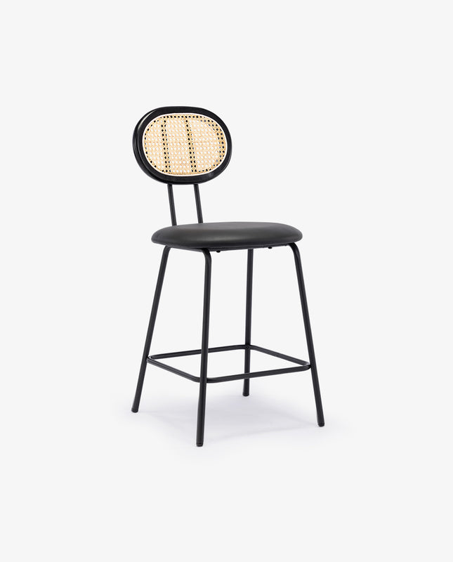 duhome Kalamazoo Cane Back Counter Stools Set of 2