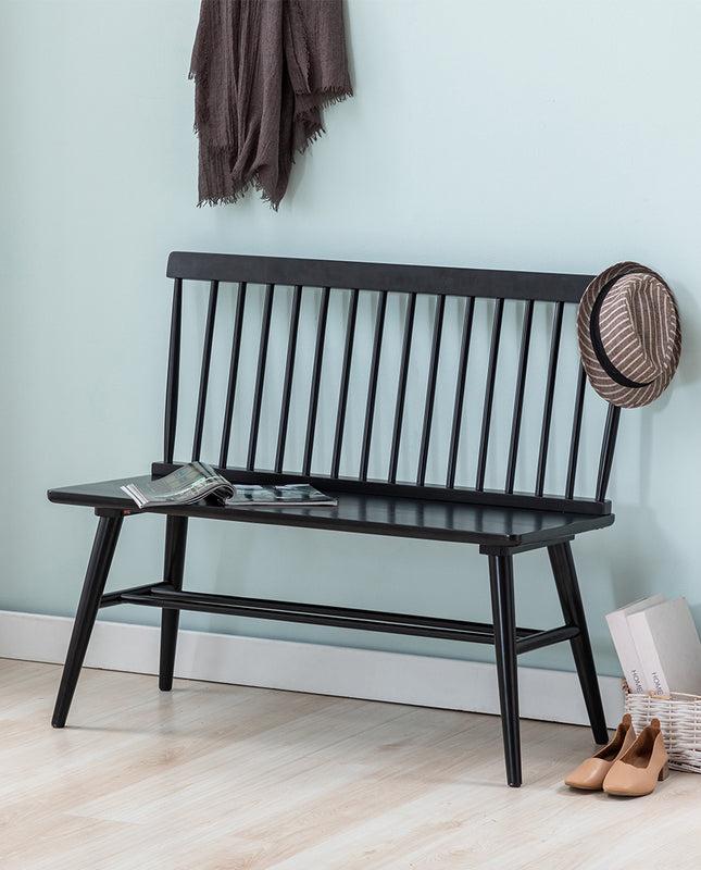 Duhome Kissimmee Spindle Love Seat Wood Bench