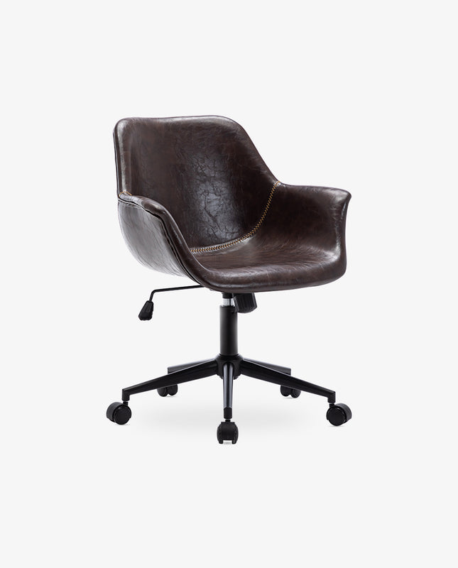 duhome Lexington Wax-Oiled Leather Task Chair