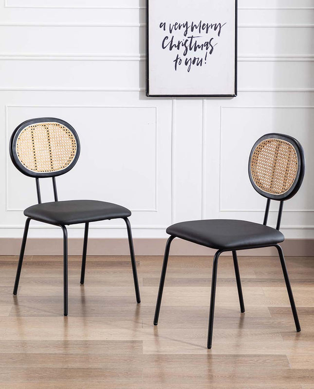 Duhome Marquette Cane Back Dining Chairs Set Of 2