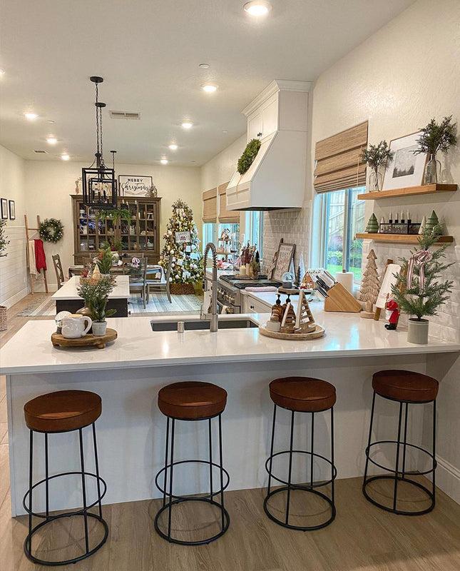 Duhome Milwaukee Round Bar Stools Set Of 2