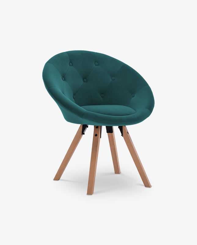 duhome Mystic Tufted Velvet Papasan Chair