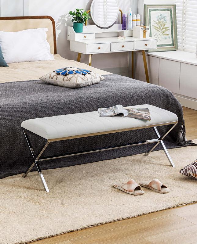 Duhome Naples Channel Tufted Dining Bench