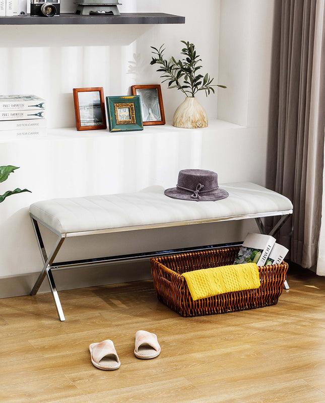 Duhome Naples Channel Tufted Dining Bench