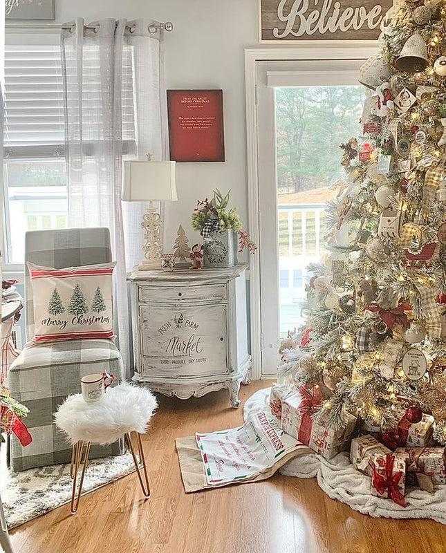 Duhome Orlando Fluffy Faux Fur Vanity Stool