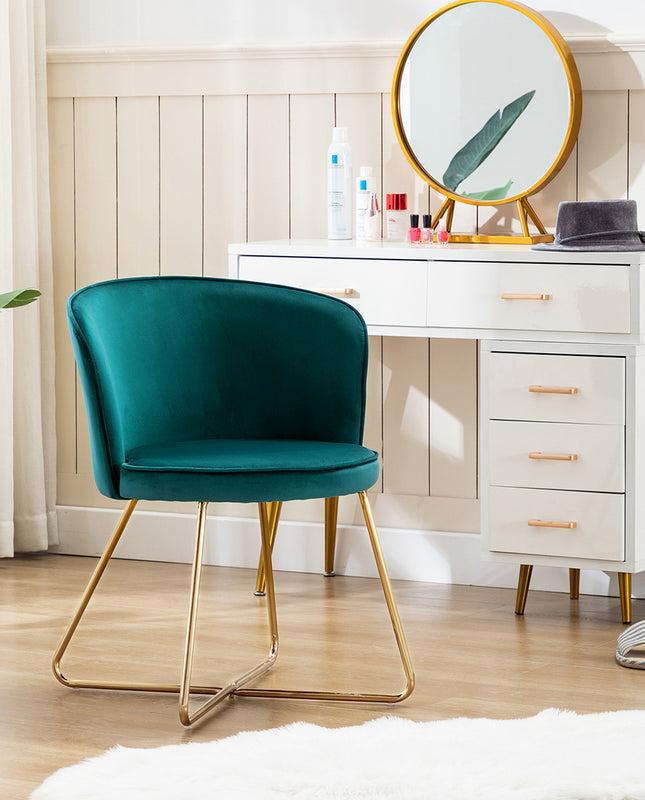 Duhome Oxnard Crisscross Velvet Barrel Chair