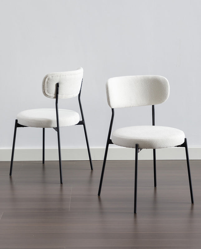 Duhome Pasadena Padded Boucl¨¦ Side Chairs Set Of 2