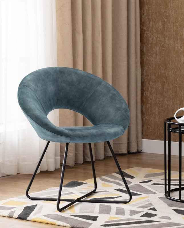 Duhome Philadelphia Thick Velvet Papasan Chair