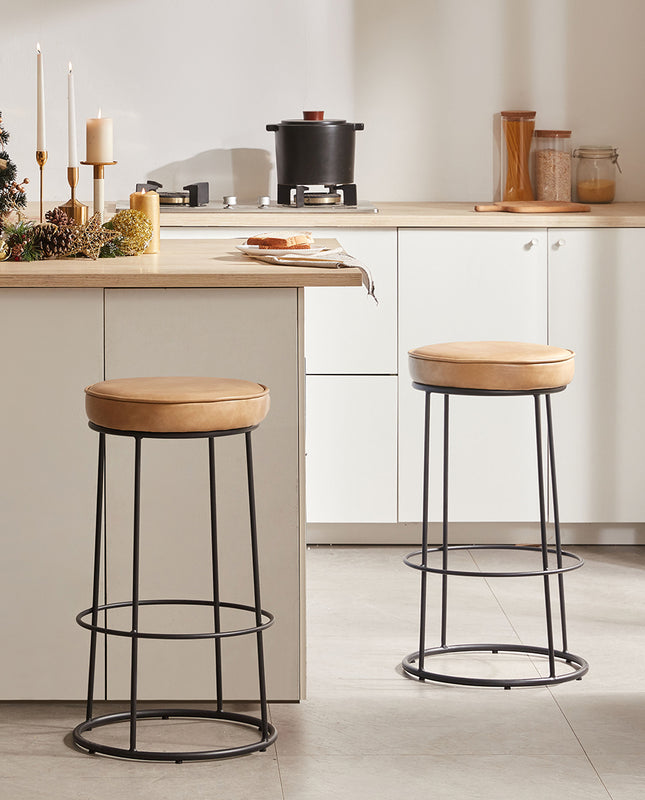 Duhome Phoenix Round Bar Stools Set Of 2
