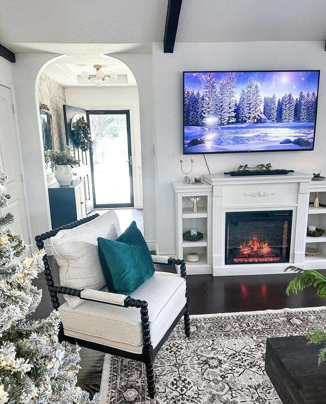 Duhome Pinedale Spindle Spool Chenille Armchair