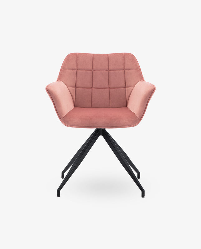 Duhome Portsmouth Tufted Armchair With Black Base