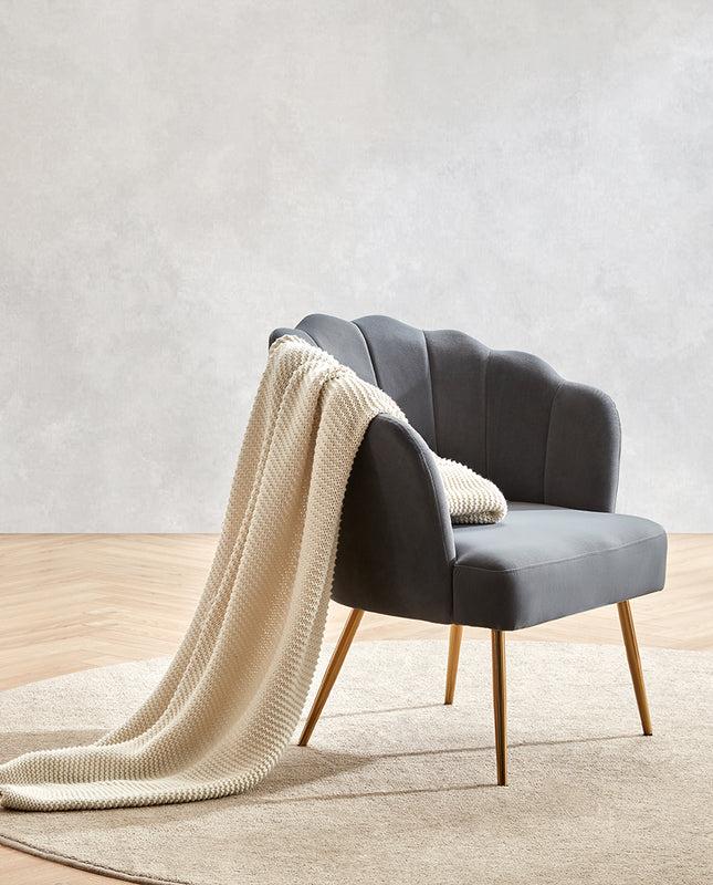 Duhome Sacramento Lotus Velvet Accent Chair