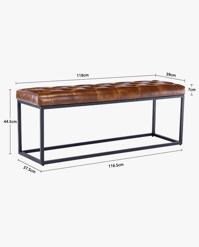Duhome Scottsdale Tufted Rectangular Base Bench