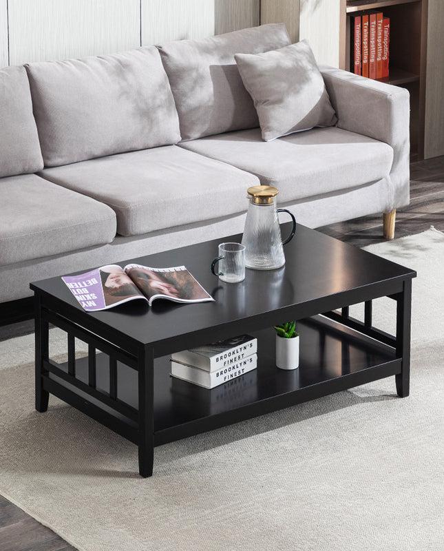 Duhome Slidell Slat Wood Coffee Table
